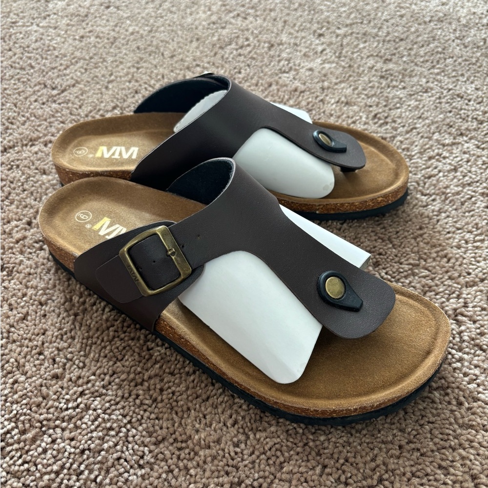 Brown Sandals with Buckle